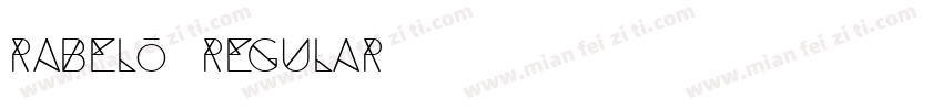 Rabelo Regular字体转换